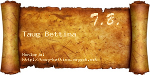 Taug Bettina névjegykártya